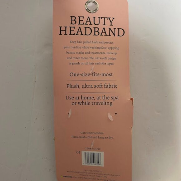 Revive Floral Plush Beauty Headband One Size Fits Most - Picture 4 of 10